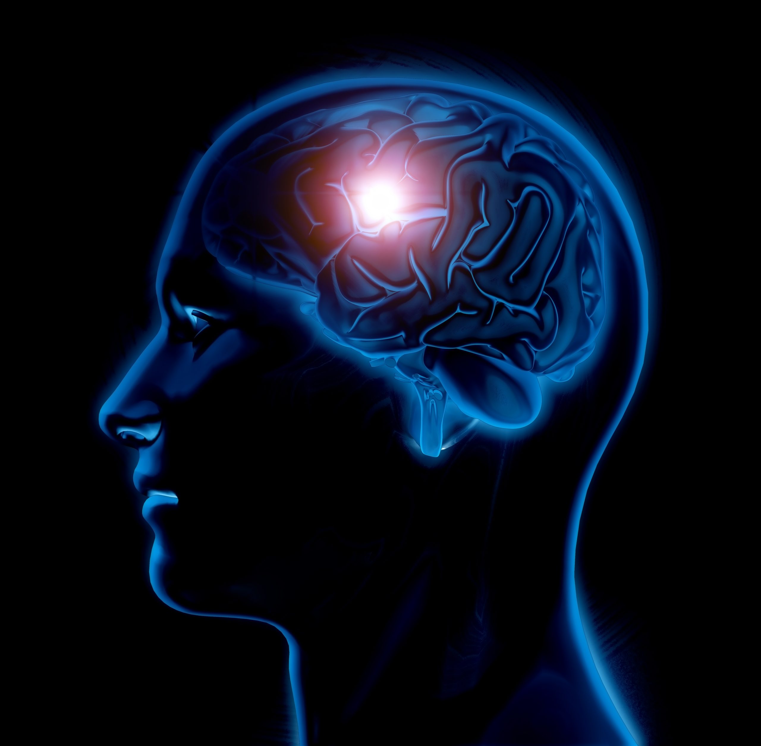 TDAH em Adultos no México: Um Olhar Sobre Sintomas, Comorbidades e Desafios no Dia a Dia 4 3d male medical figure with brain highlighted scaled