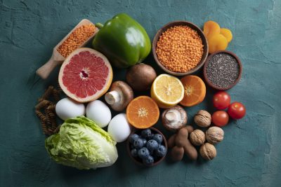 real food pyramid arrangement