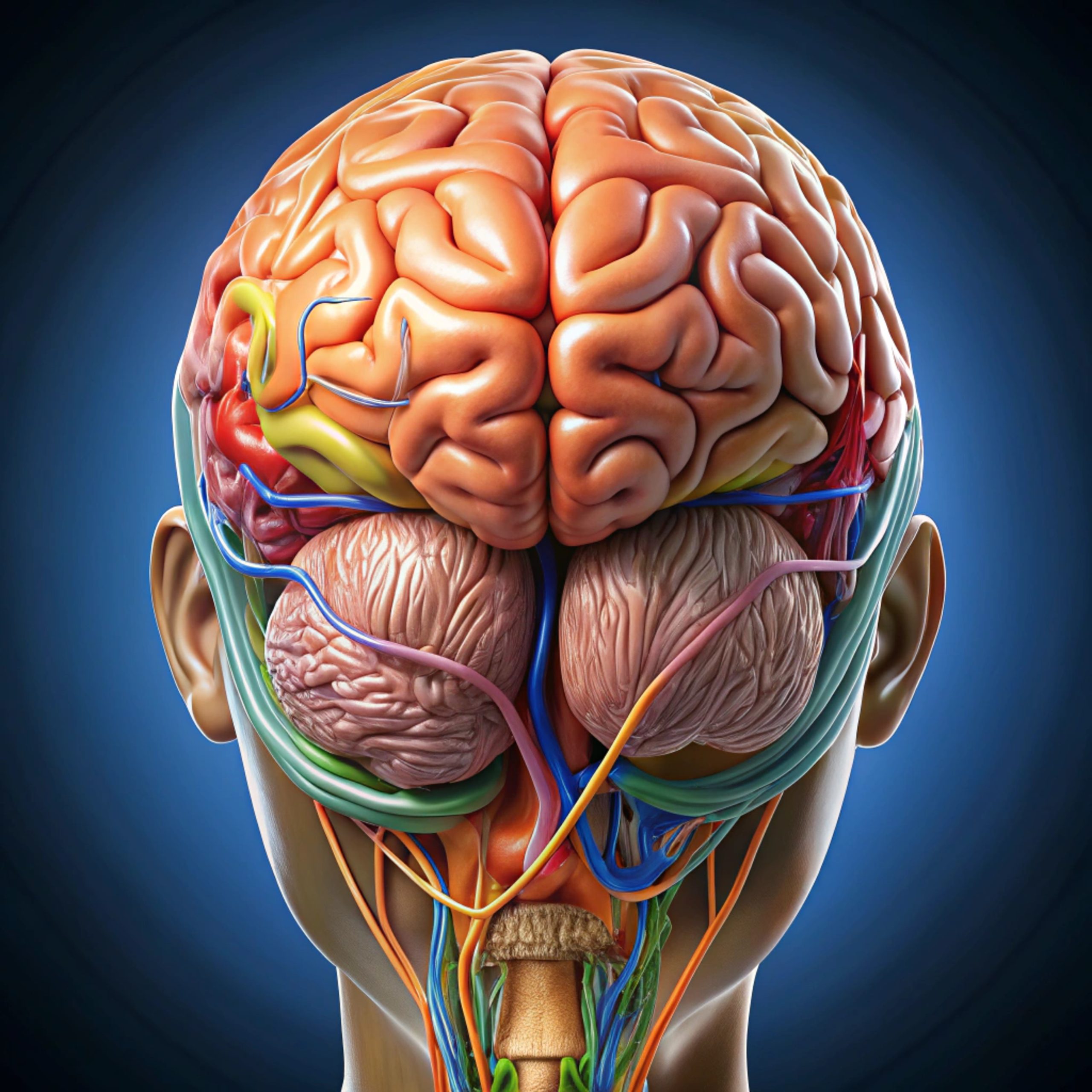 A Influência da Rede de Modo Padrão na Criatividade e na Imaginação 1 realistic human brain anatomy scaled