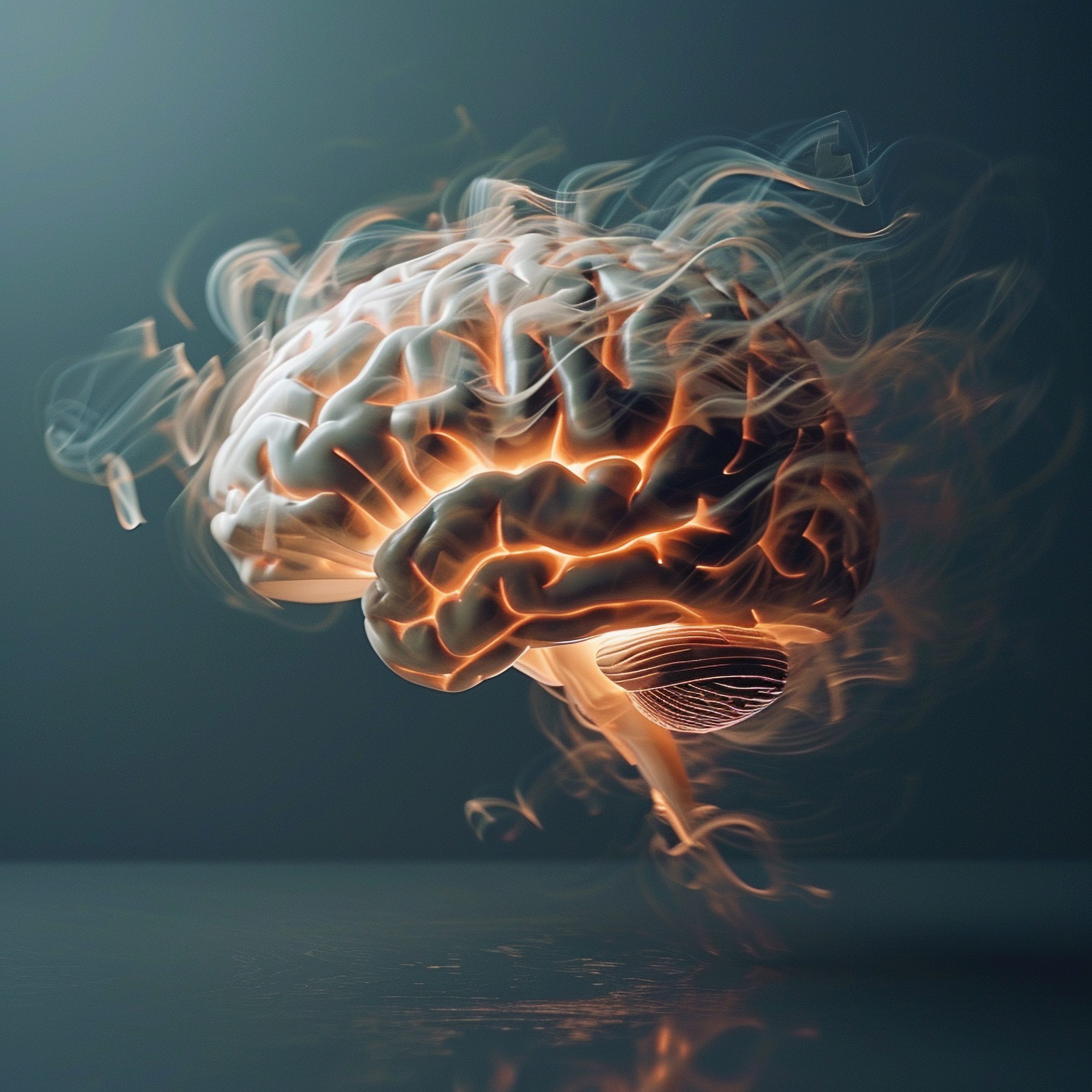 human brain scaled